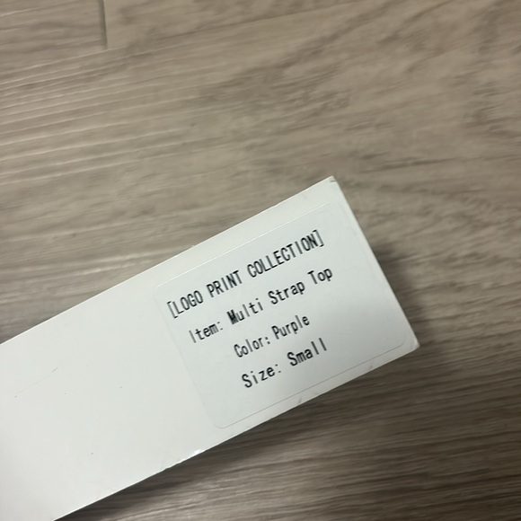 Boutine LA limited addition logo bathing suit in purple - Picture 5 of 5